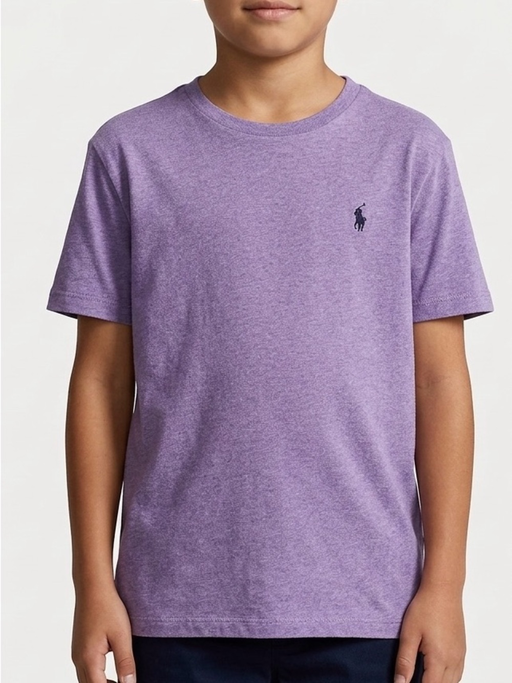 Polo Ralph Lauren Heather Purple Crewneck Tee Youth L Modern Prep